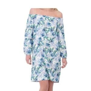 Stella Parker Floral Off Shoulder Dress Women's M Resort Cottage Core